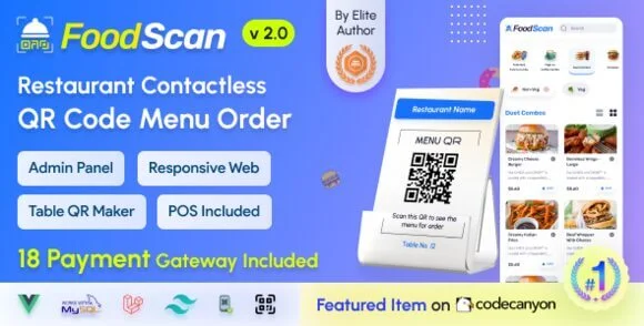 Resource 'FoodScan – QR Code Restaurant Menu Maker and Contactless Table Ordering System with Resturant POS'